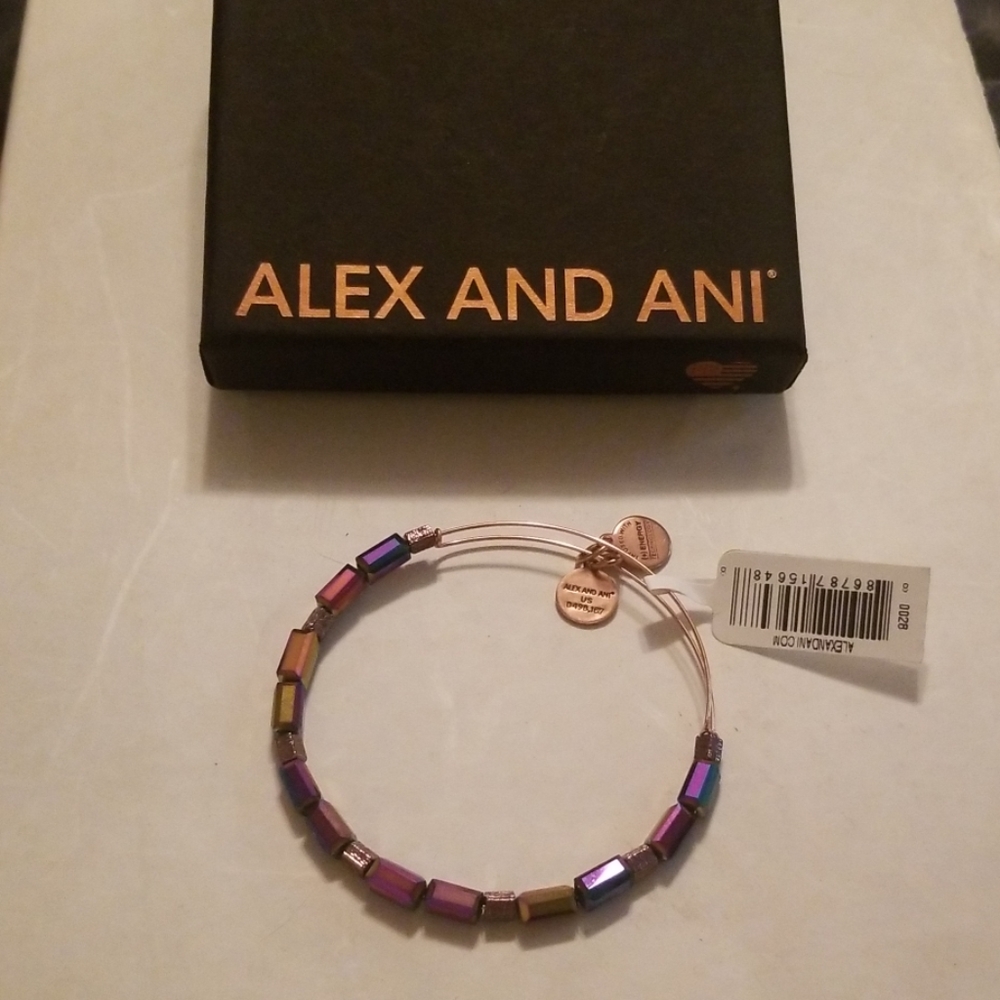NWT - Alex and Ani Metallic Burgundy Wrap&Gift Box